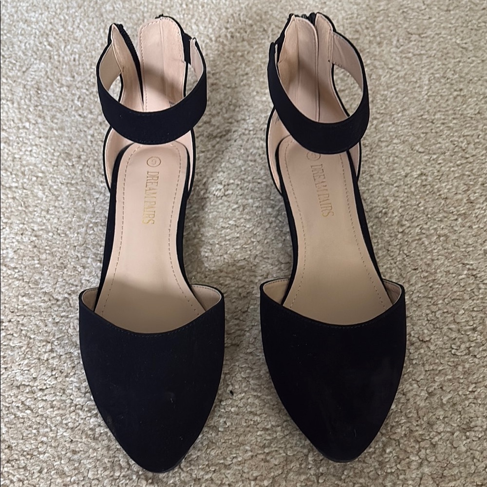 Black Ankle Strap Heels